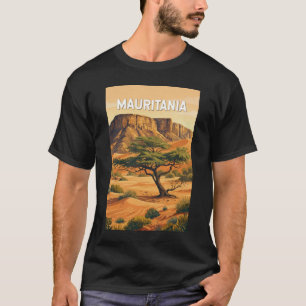 Mauretanien Illustration Reise Kunst Vintage T-Shirt