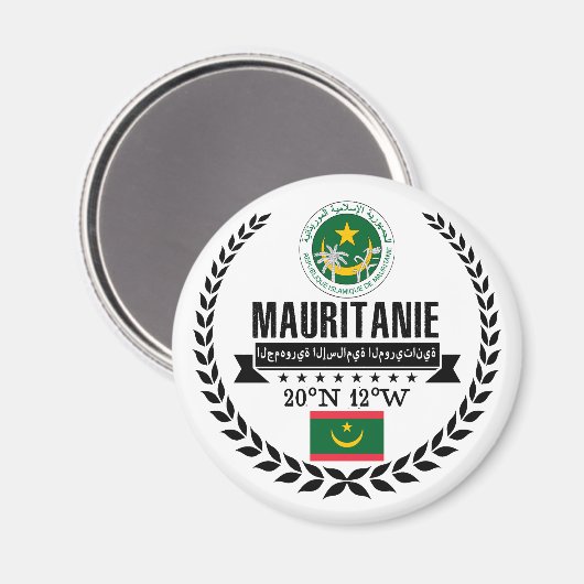 Mauretanien Magnet (Vorderseite/Rückseite)