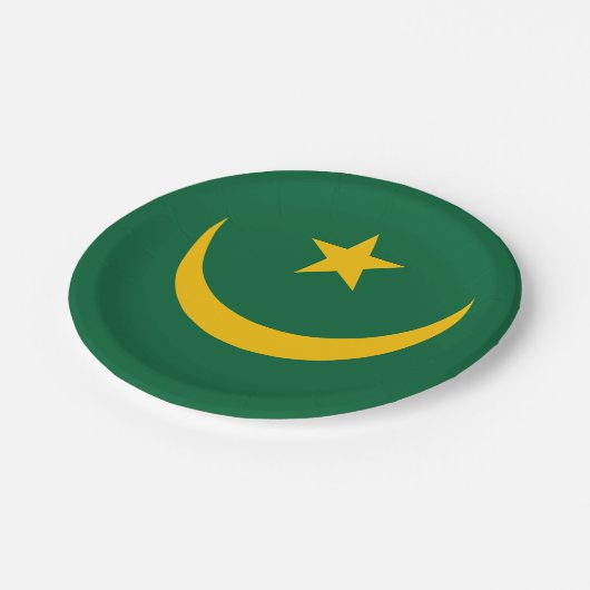 Mauretanien Pappteller (Schrägansicht)