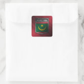 Mauretanien Quadratischer Aufkleber (Tasche)