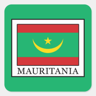 Mauretanien Quadratischer Aufkleber