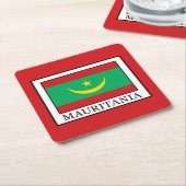 Mauretanien Rechteckiger Pappuntersetzer (angewinkelt)