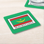 Mauretanien Rechteckiger Pappuntersetzer (angewinkelt)