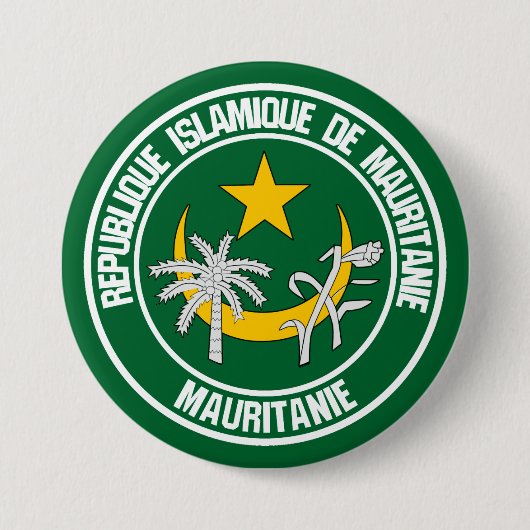 Mauretanien-RundEmblem Button (Vorderseite)