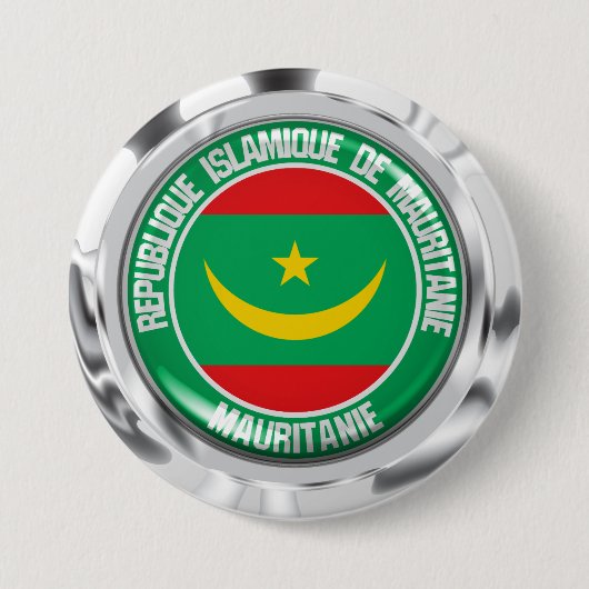 Mauretanien-RundEmblem Button (Vorderseite)