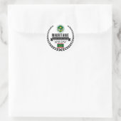Mauretanien Runder Aufkleber (Tasche)