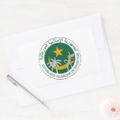 Mauretanien-Staatsangehörig-Siegel Rechteckiger Aufkleber (Umschlag)