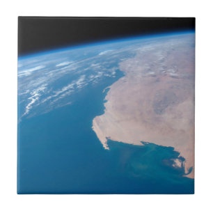 Mauretanien und Western Sahara vor der Küste Afrik Fliese