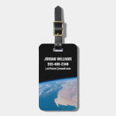 Mauretanien und Western Sahara vor der Küste Afrik Gepäckanhänger (Vorderseite vertikal)