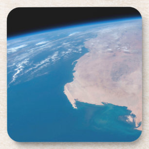 Mauretanien und Western Sahara vor der Küste Afrik Getränkeuntersetzer