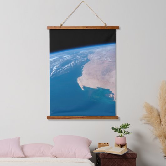 Mauretanien und Western Sahara vor der Küste Afrik Wandteppich Mit Holzrahmen (Schlafzimmer)