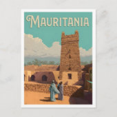 Mauretanien Vintage-Reise Postkarte (Vorderseite)