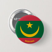Mauretanienflagge Charming Patriotic Button (Vorne & Hinten)