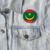Mauretanienflagge Charming Patriotic Button (Beispiel)