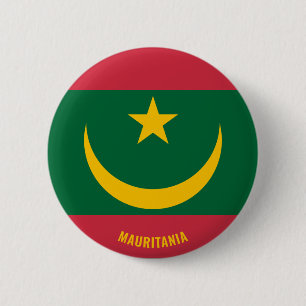 Mauretanienflagge Charming Patriotic Button