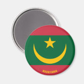 Mauretanienflagge Charming Patriotic Magnet (Vorderseite/Rückseite)