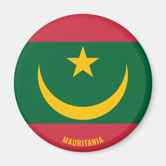 Mauretanienflagge Charming Patriotic Magnet (Vorne)