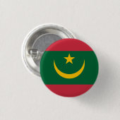 Mauretanienflagge, Flagge Mauretaniens Button (Vorne & Hinten)