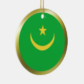 Mauretanienflagge Keramik Ornament (Rechts)