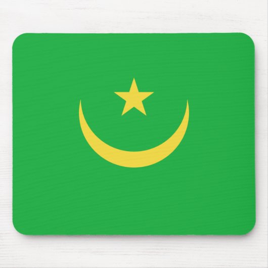 Mauretanienflagge Mousepad (Vorne)