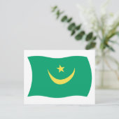 Mauretanienflagge Postkarte (Stehend Vorderseite)