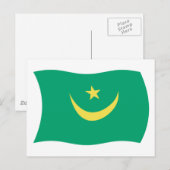 Mauretanienflagge Postkarte (Vorne/Hinten)
