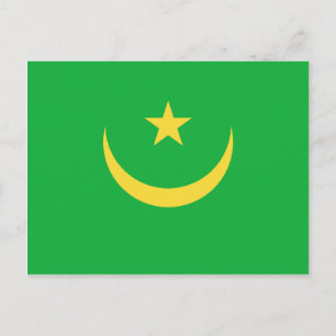 Mauretanienflagge Postkarte