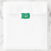 Mauretanienflagge Runder Aufkleber (Tasche)