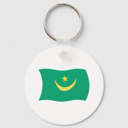 Mauretanienflagge Schlüsselanhänger (Vorderseite)