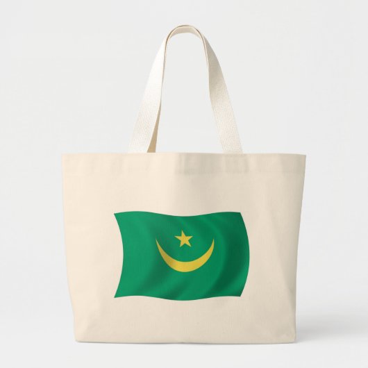 Mauretanienflagge Totbeutel Jumbo Stoffbeutel (Vorne)