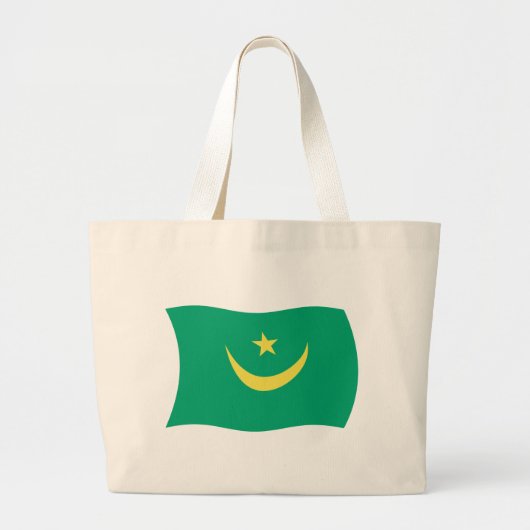 Mauretanienflagge Totbeutel Jumbo Stoffbeutel (Vorne)