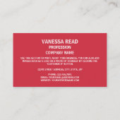 mauretanische Flagge und Siegel, Flagge Mauretanie Visitenkarte (Rückseite)