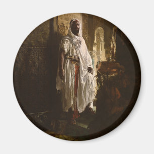 Mauretanischer Häuptling Afrikanische Kunst Malere Magnet