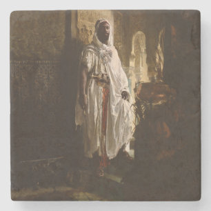 Mauretanischer Häuptling Afrikanische Kunst Malere Steinuntersetzer
