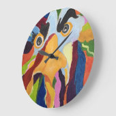 Maurice Angry Rooster Wall Clock Große Wanduhr (Winkel)