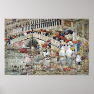 Maurice Brazil Prendergast Umbrellas im Regen Poster