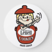 Maurice Lenell Cookies, Chicago-Norridge, IL Große Wanduhr (Vorderseite)