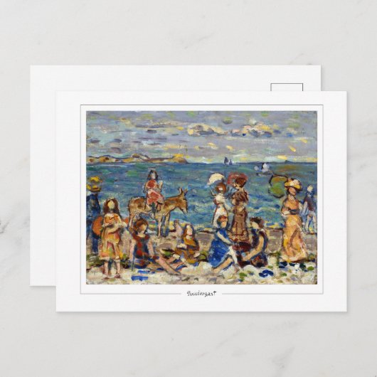 Maurice Prendergast #594 - Fine Art Postcard Postkarte (Vorne/Hinten)