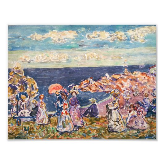 Maurice Prendergast - Am Strand Fotodruck (Vorne)