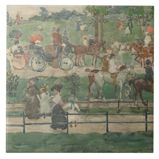 Maurice Prendergast - Central Park, 1900 Fliese (Vorderseite)