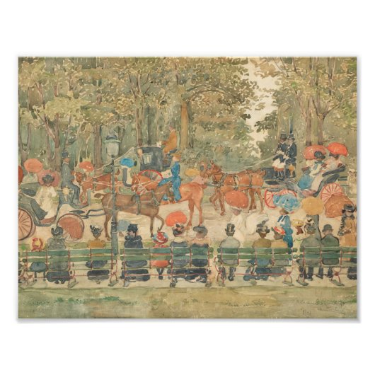 Maurice Prendergast - Central Park, 1901 Fotodruck (Vorne)