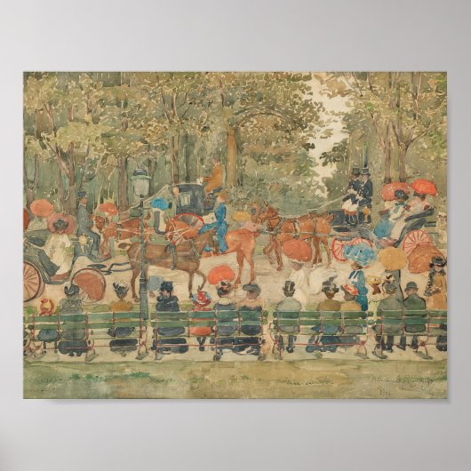 Maurice Prendergast - Central Park, 1901 Poster (Vorne)