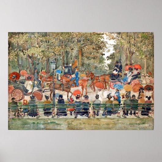 Maurice Prendergast Central Park Poster (Vorne)