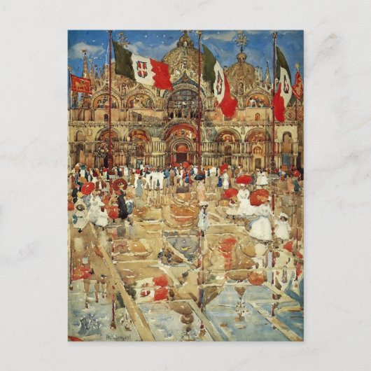 Maurice Prendergast - Sonnenschein und Regen Postkarte (Vorderseite)