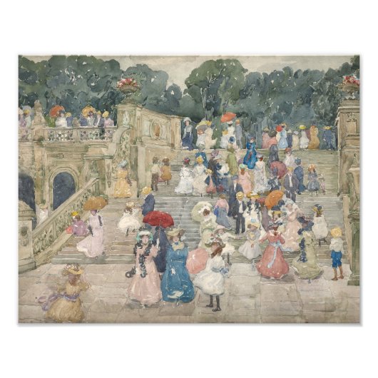Maurice Prendergast - The Terrace Bridge, Central Fotodruck (Vorne)
