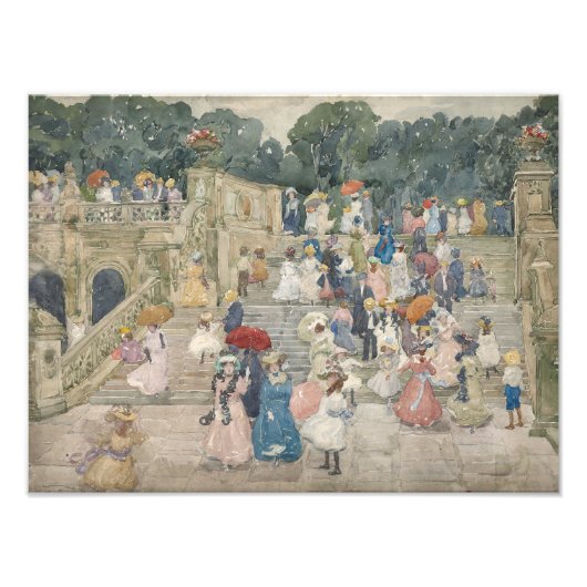 Maurice Prendergast - The Terrace Bridge, Central Fotodruck (Vorne)