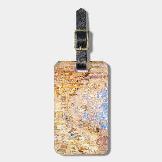 Maurice Prendergast's Venezianische Canal Scene Gepäckanhänger (Vorderseite vertikal)