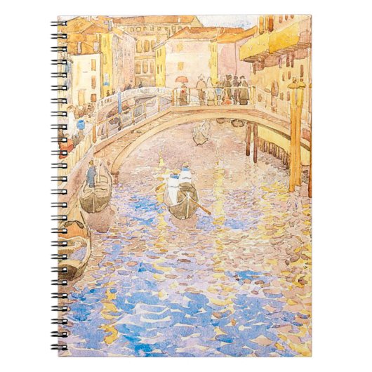 Maurice Prendergast's Venezianische Canal Scene Notizblock (Vorderseite)