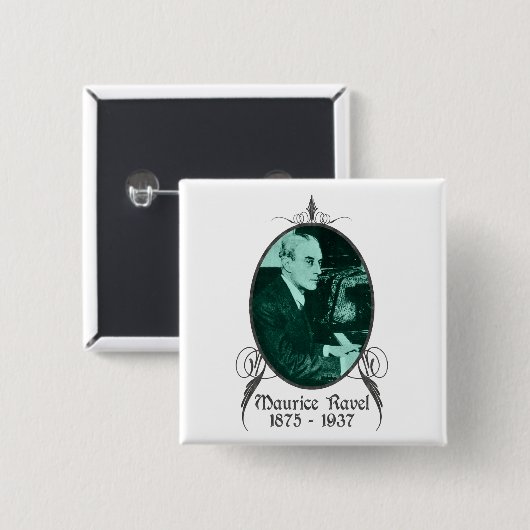 Maurice Ravel Button (Vorne & Hinten)