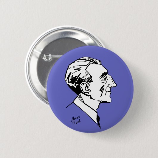 Maurice Ravel Button (Vorne & Hinten)